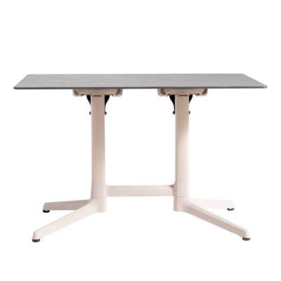 Table CANNES Grosfillex 110x69cm Havane / Gris Cryptic