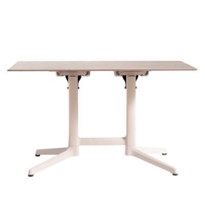 Table CANNES Grosfillex 110x69cm Havane / Walnut
