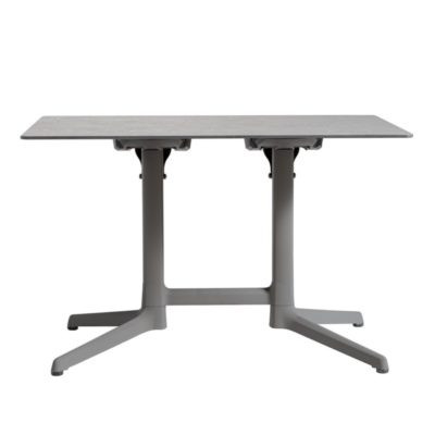 Table CANNES Grosfillex 120x79cm Anthracite / Gris Cryptic