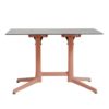 Table CANNES Grosfillex 120x79cm Terracotta / Gris Cryptic