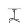 Table CANNES Grosfillex 69x69cm Anthracite / Walnut