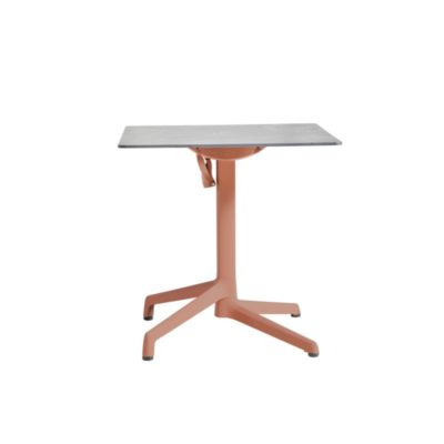 Table CANNES Grosfillex 69x69cm Terracotta / Gris Cryptic
