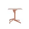 Table CANNES Grosfillex 69x69cm Terracotta / Walnut