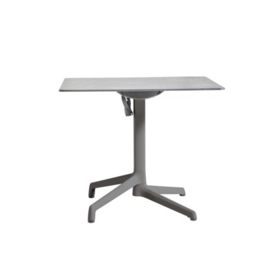 Table CANNES Grosfillex 79x79cm Anthracite / Gris Cryptic