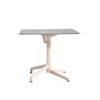 Table CANNES Grosfillex 79x79cm Havane / Gris Cryptic