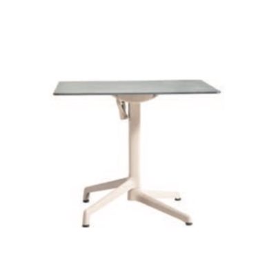 Table CANNES Grosfillex 79x79cm Havane / Gris Cryptic