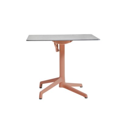 Table CANNES Grosfillex 79x79cm Terracotta / Gris Cryptic