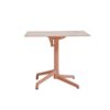 Table CANNES Grosfillex 79x79cm Terracotta / Walnut