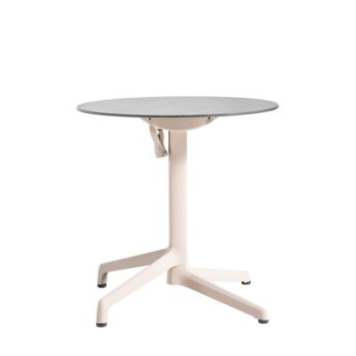 Table CANNES Grosfillex ∅69cm Havane / Gris Cryptic