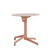 Table CANNES Grosfillex ∅69cm Terracotta / Walnut