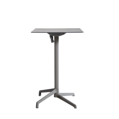 Table haute CANNES Grosfillex 79x79cm Anthracite / Gris Cryptic