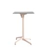 Table haute CANNES Grosfillex 69x69cm Havane / Gris Cryptic