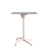 Table haute CANNES Grosfillex 79x79cm Havane / Gris Cryptic