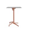 Table haute CANNES Grosfillex 79x79cm Terracotta / Gris Cryptic