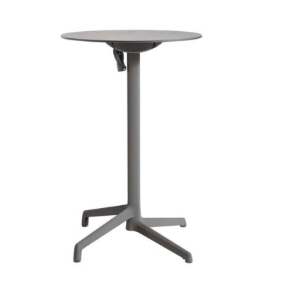 Table haute CANNES Grosfillex ∅69cm Anthracite / Gris Cryptic