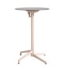 Table haute CANNES Grosfillex ∅69cm Havane / Gris Cryptic