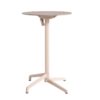 Table haute CANNES Grosfillex ∅69cm Havane / Walnut