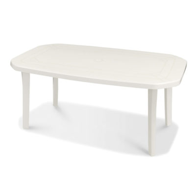 Table MIAMI Grosfillex 165x100cm Blanc
