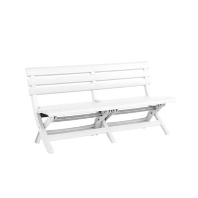 Banc WESTPORT repliable Grosfillex blanc US449004 design