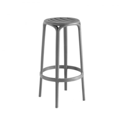 Tabouret de bar CANNES Grosfillex Anthracite