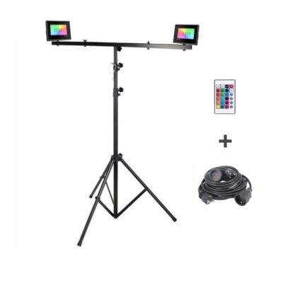 Location trépied projecteurs RGB 20W + accessoires