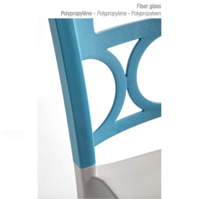 Chaise MOON Grosfillex polyéthylène & fibre de verre